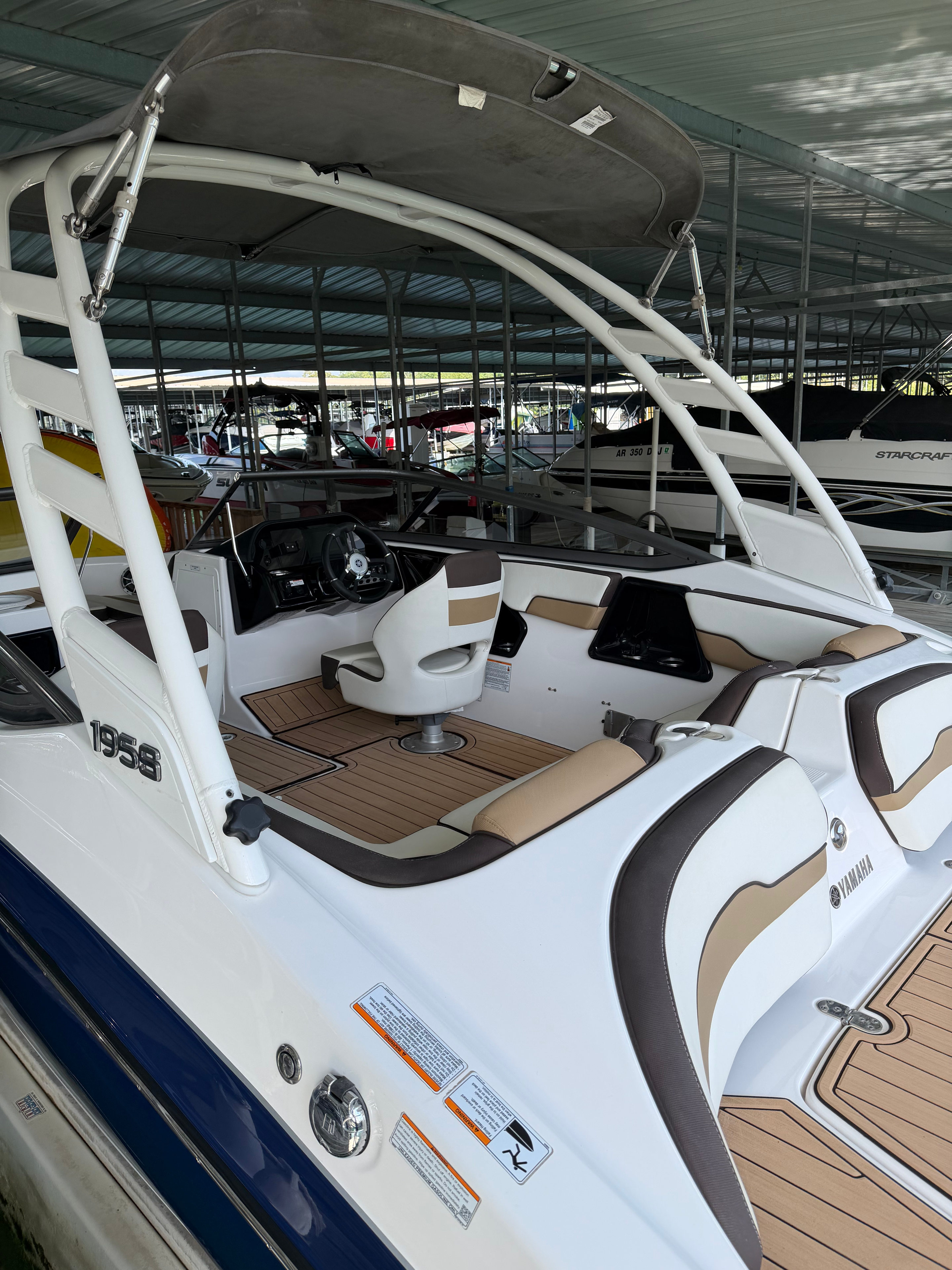 Yamaha boat interior cockpit detail